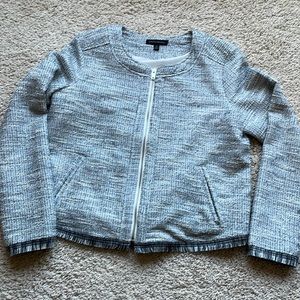 Banana Republic cropped tweed jacket sz 14